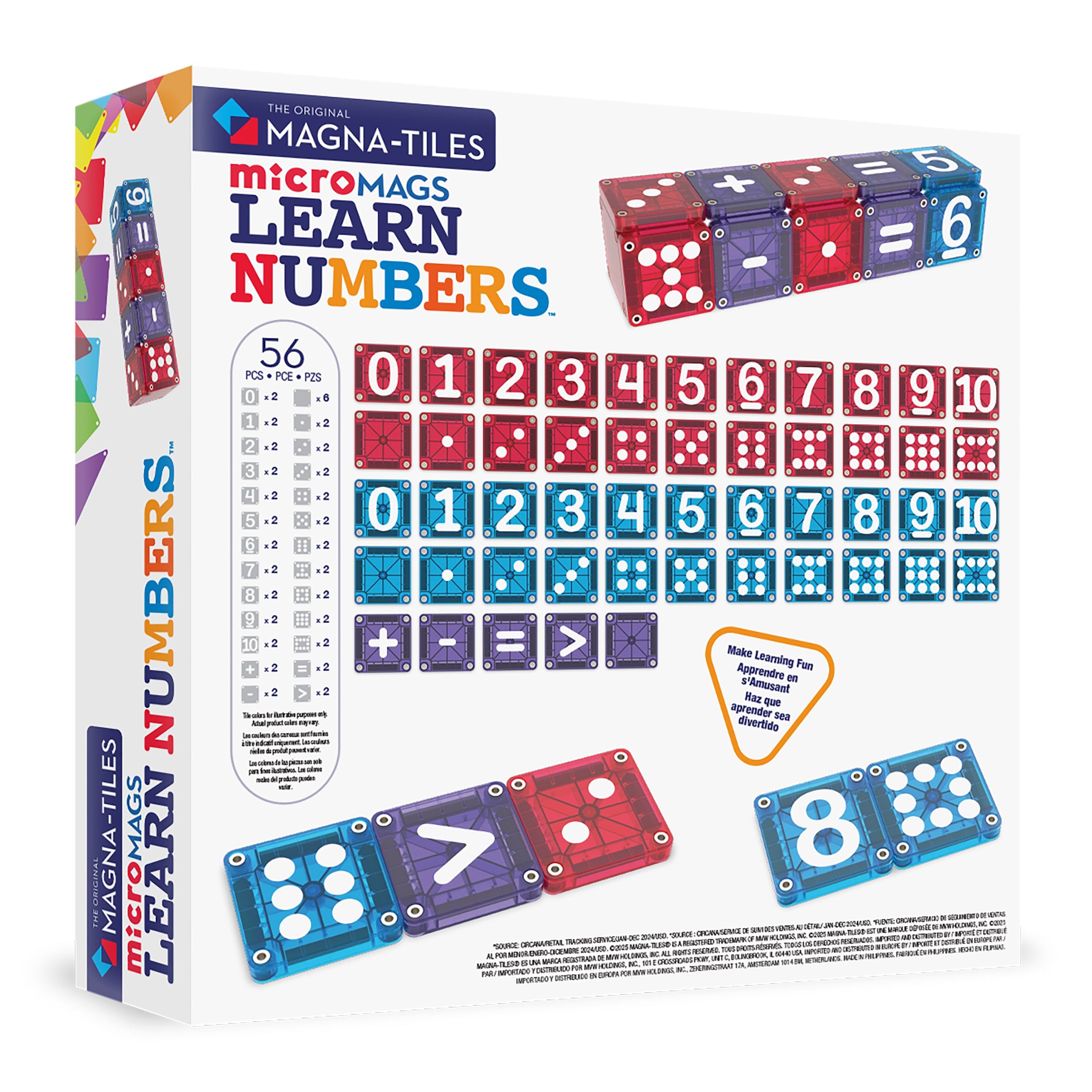 microMAGS LEARN Numbers™ 56 Piece Set - Image 7